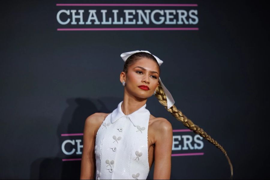 Zendaya an der «Challengers»-Premiere in London. Sie spielt im Film um ein Liebesdreieck im Tenniszirkus die Hauptrolle.