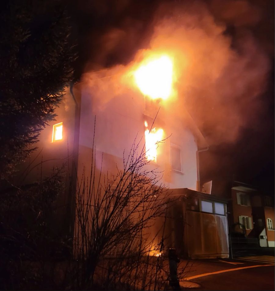 Glarus Brand Wohnhaus Nidfurn