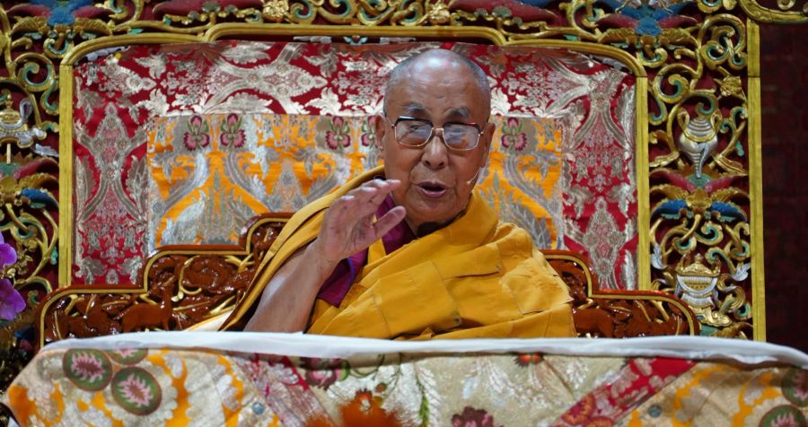 Der 89-jährige Dalai Lama sprach ab 9 Uhr zu den Fans.