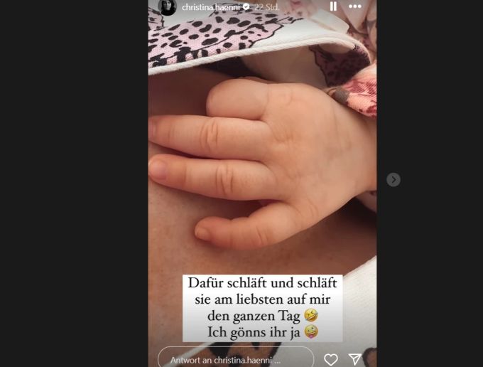 Christina und Luca Hänni sind seit wenigen Monaten Eltern. Ihr Baby raubt ihnen nachts oft den Schlaf. Christina Luca Hänni
