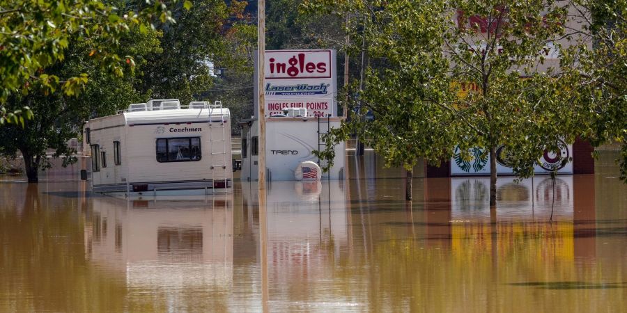 Der Bundesstaat North Carolina ist von den Folgen des Sturms besonders hart betroffen.