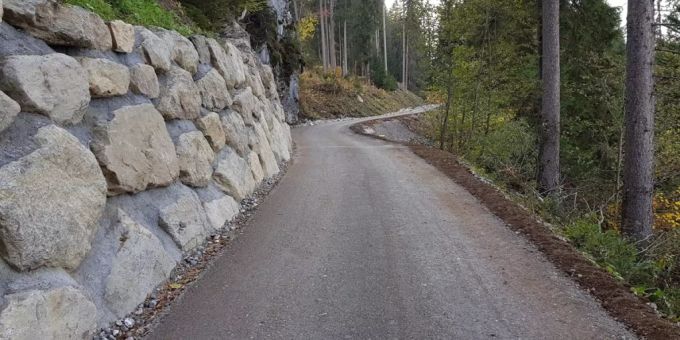 Walderschliessung an einem Beispiel in Klosters: Die Bündner Regierung unterstützt die Gemeinden mit 12 Millionen Franken. Walderschliessung an einem Beispiel in Klosters: Die Bündner Regierung unterstützt die Gemeinden mit 12 Millionen Franken.