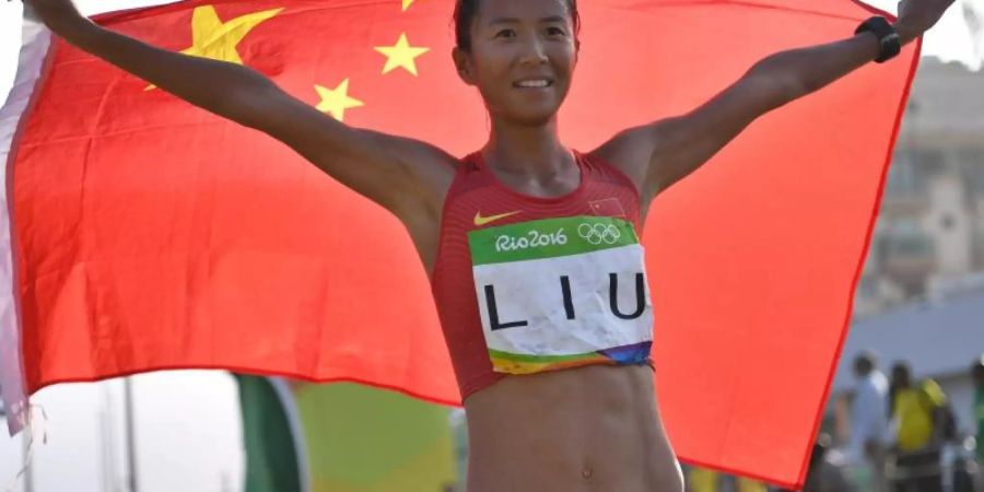 Liu Hong gewann 2016 in Rio de Janeiro olympisches Gold über 20 Kilometer Gehen. Foto: Bernd Thissen