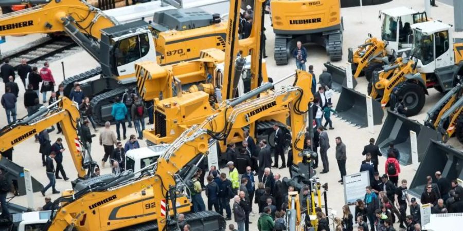 Der Baumaschinenhersteller Liebherr ist einer der grössten Aussteller auf der Bauma. Foto: Sven Hoppe