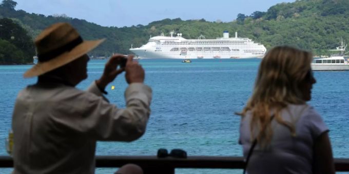 Touristen in Vanuatu. vanatu