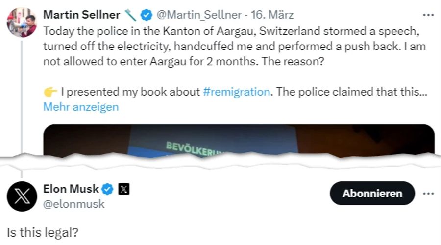 Martin Sellner Elon Musk