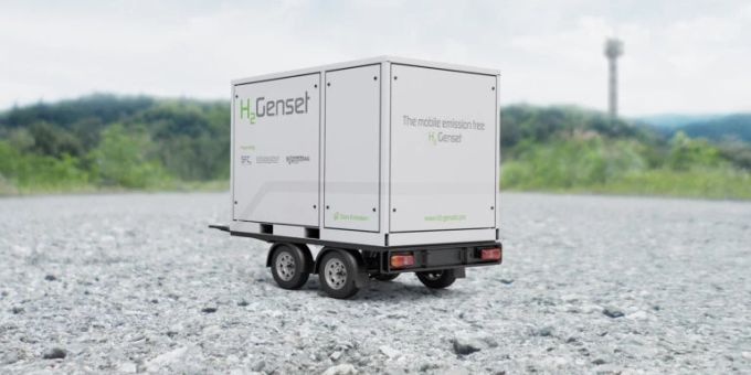 Der H2Genset ist ein Wasserstoff-Generator. sfc energy