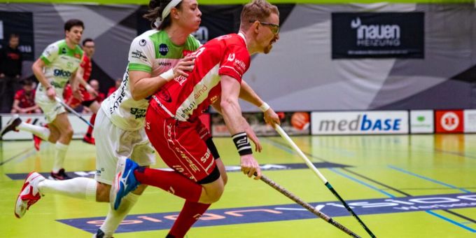 Spiel des Unihockeyclubs Waldkirch-St. Gallen. Unihockeyspiel
