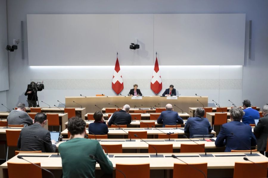 Medienkonferenz des Bundesrats