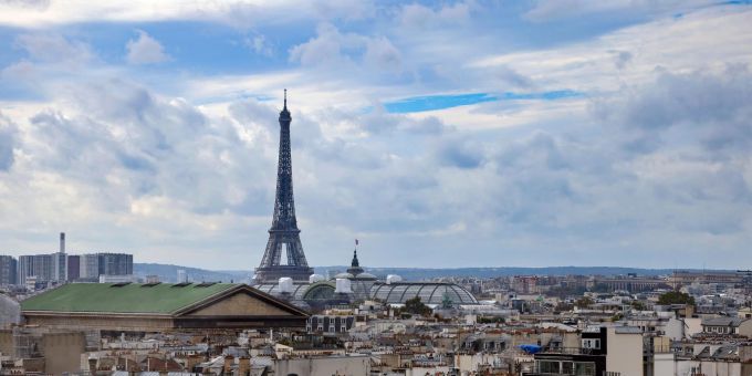 Die Kulisse der französischen Hauptstadt Paris. Die Kulisse der französischen Hauptstadt Paris.