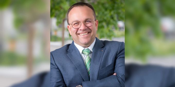 Felix Keller, Präsident der FDP-/JF-Fraktion im Stadtparlament von St. Gallen. Felix Keller