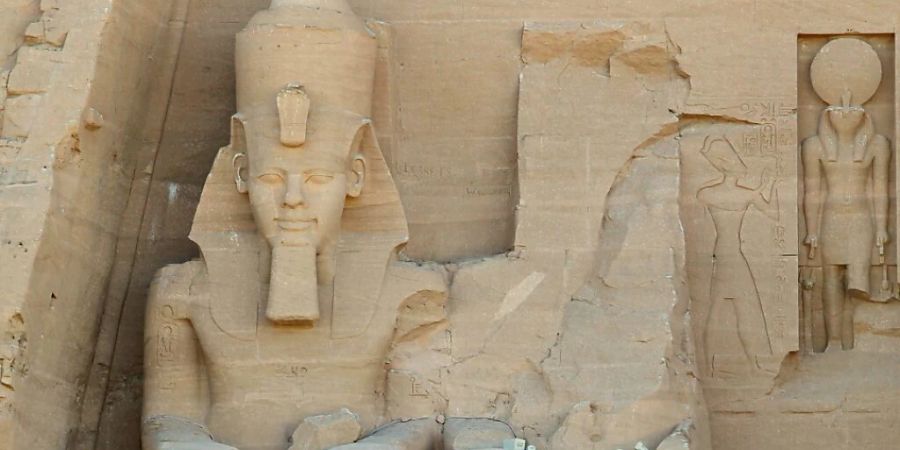 Die Statue von Ramses II. war zwischen Ende der 1980er und Anfang der 1990er Jahre gestohlen worden (hier die Statue des Pharaos im Tempel von Abu Simbel, Archiv).