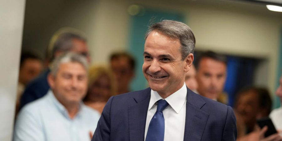 Kyriakos Mitsotakis ist Vorsitzender der konservativen Partei Nea Dimokratia.