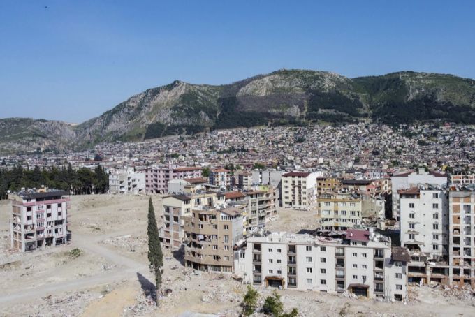 Blick auf Antakya im Mai. Rund drei Monate zuvor kam es zum verheerenden Erdbeben. Erdbeben Türkei