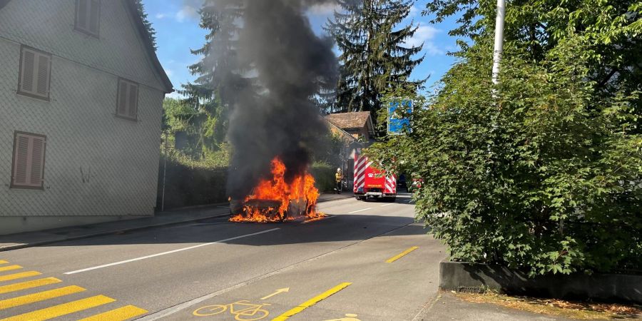 Beim Brand wurde niemand verletzt.