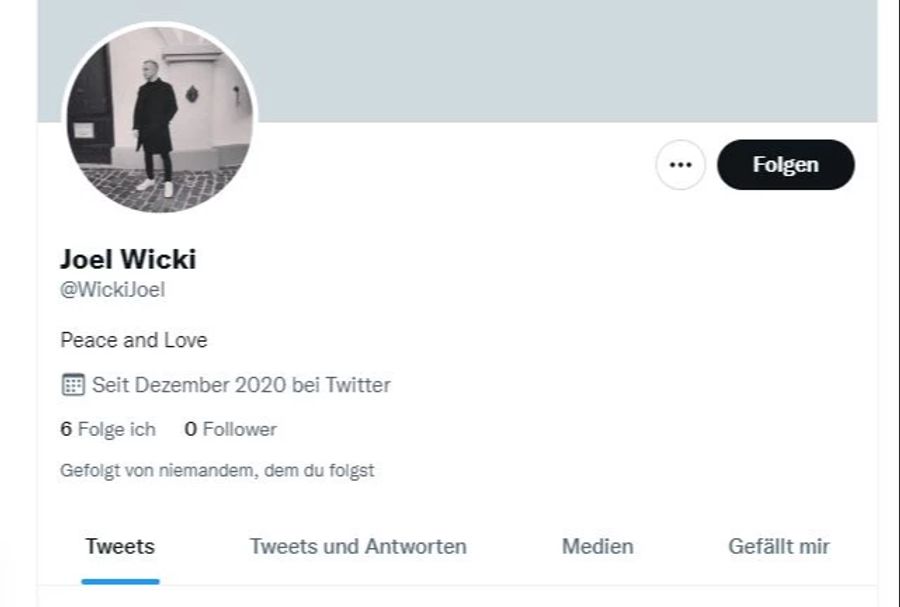 Beim beglückwünschten Joel Wicki handelt es sich aber keineswegs um den neuen Schwingerkönig – dieser hat keinen eigenen Twitter-Account.