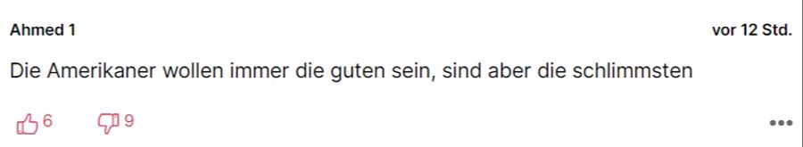 Dasselbe sagt auch «Ahmed 1».