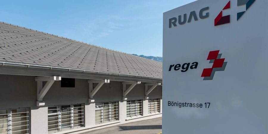 RUAG und REGA an der Bönigenstrasse 17 in Wilderswil.