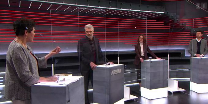 Die Diskussion zum Verhüllungsverbot in der Arena sorgte für laute Diskussionen. «Arena»