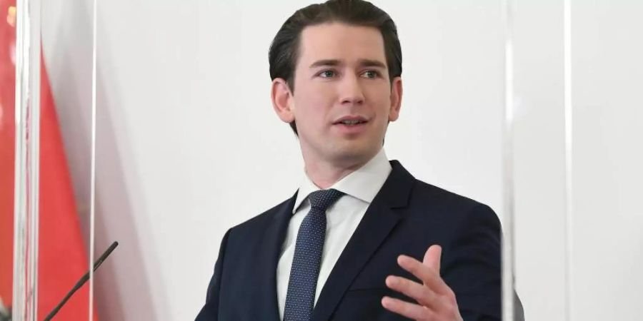 Österreichs Kanzler Sebastian Kurz gibt grünes Licht für die Öffnung des Handels. Foto: Helmut Fohringer/APA/dpa