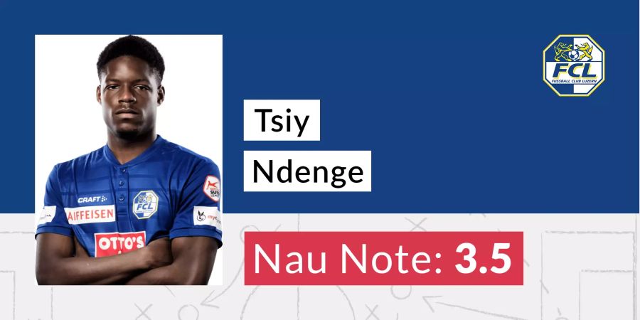 Die Nau.ch-Note für Tsiy Ndenge vom FC Luzern.