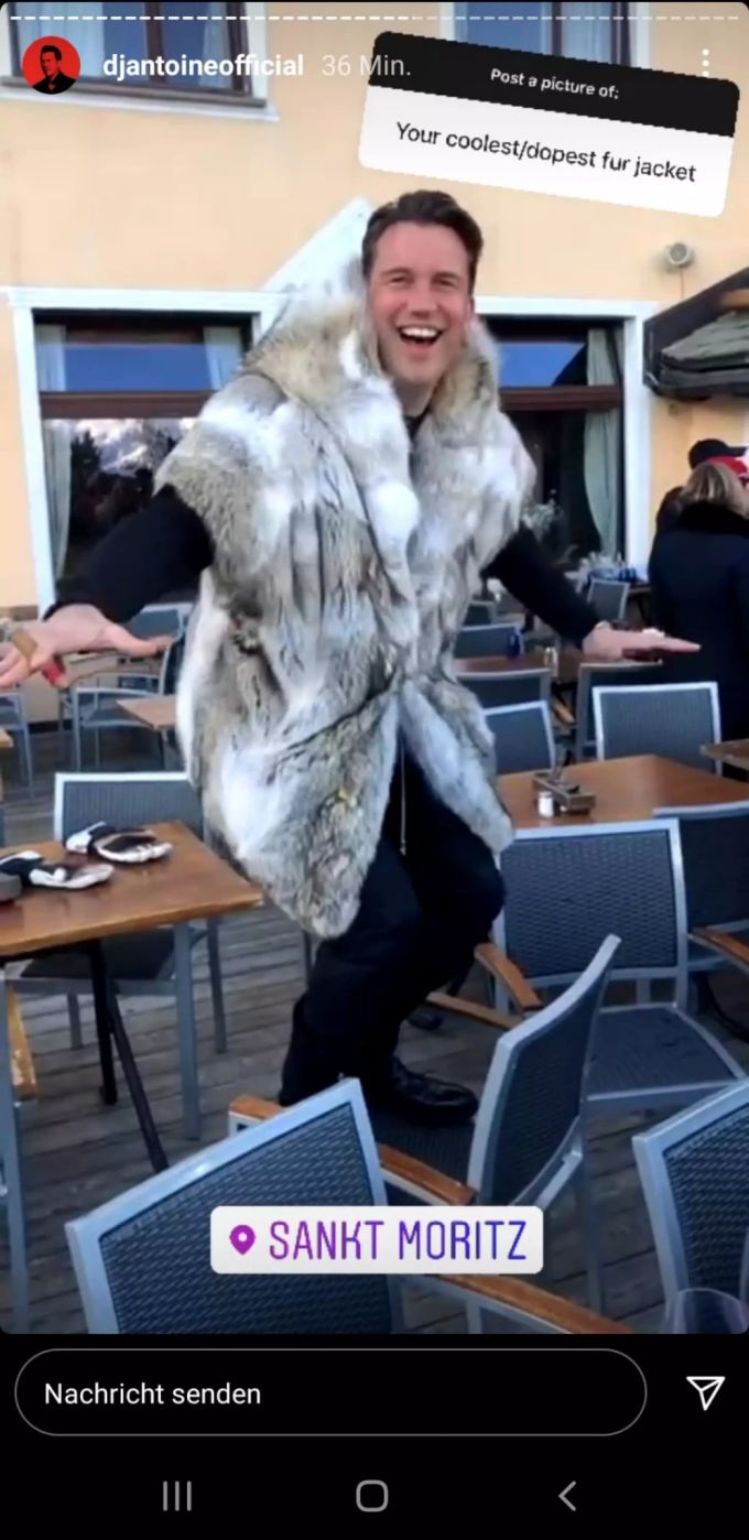 Das ist DJ Antoines coolste Pelzjacke. Dj Antoine