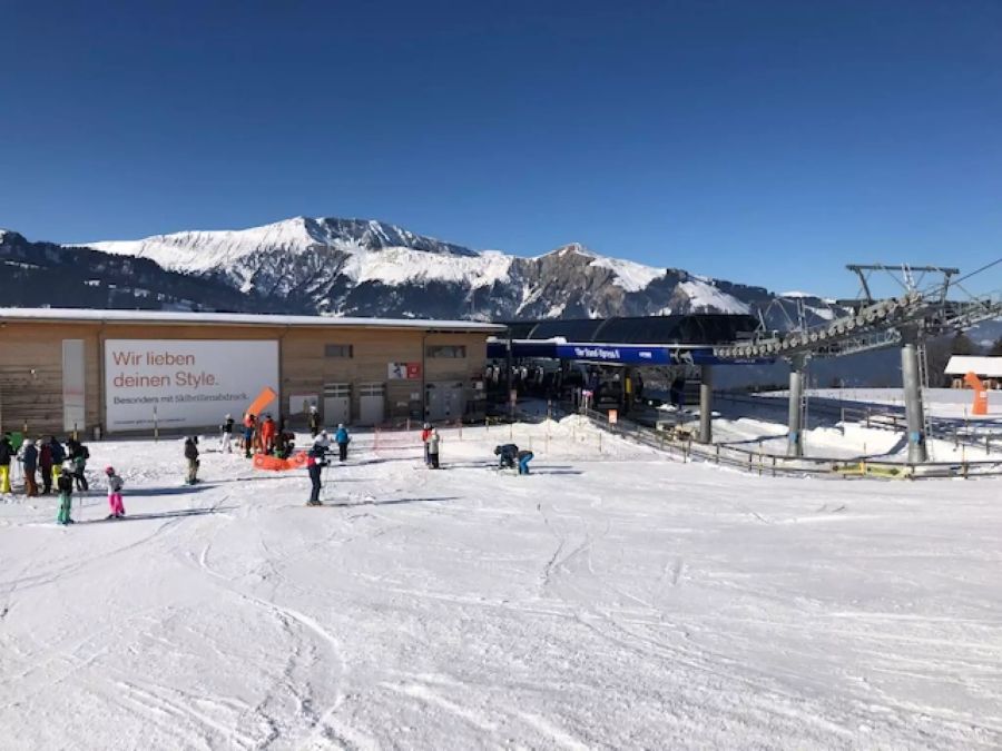 Die Skifahrer hatten genügend Platz.