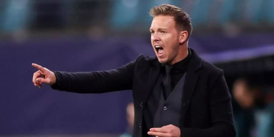 Geht auch mit sich selber kritisch ins Gericht: Leipzig-Coach Julian Nagelsmann. Foto: Jan Woitas/dpa-Zentralbild/dpa