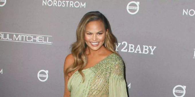 Chrissy Teigen mit normalen Lippen. (Archivbild) Chrissy Teigen
