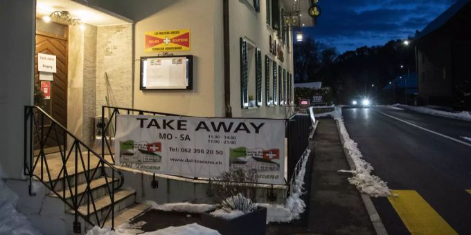Ein Restaurant in Solothurn bietet sein Essen zum Mitnehmen an. solothurn