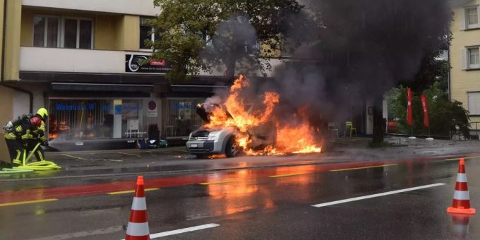 Brand in Herisau.