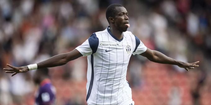Assan Ceesay jubelt über eines seiner Tore für den FC Zürich gegen den FC Lausanne. FC Zürich FC Lausanne