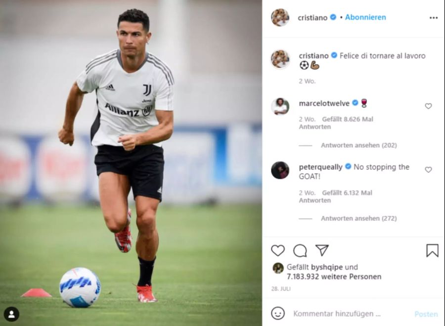 Dass er mit anderen Vereinen in Verbindung gebracht wird, findet Ronaldo respektlos.