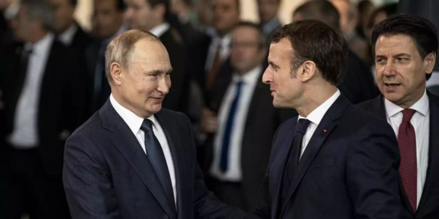 Putin und Macron setzen auf bessere Beziehungen zwischen Russland und Europa. Foto: Fabian Sommer/dpa/Archiv