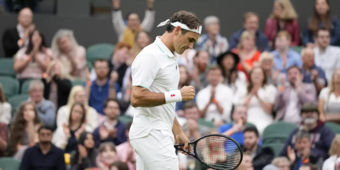 Roger Federer steht in Wimbledon in der dritten Runde. Roger Federer