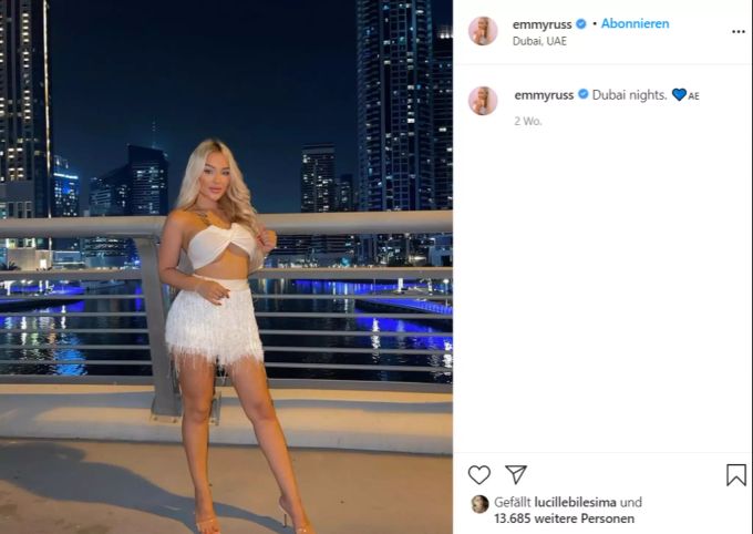 Emmy Russ in Dubai. Emmy Russ Dubai