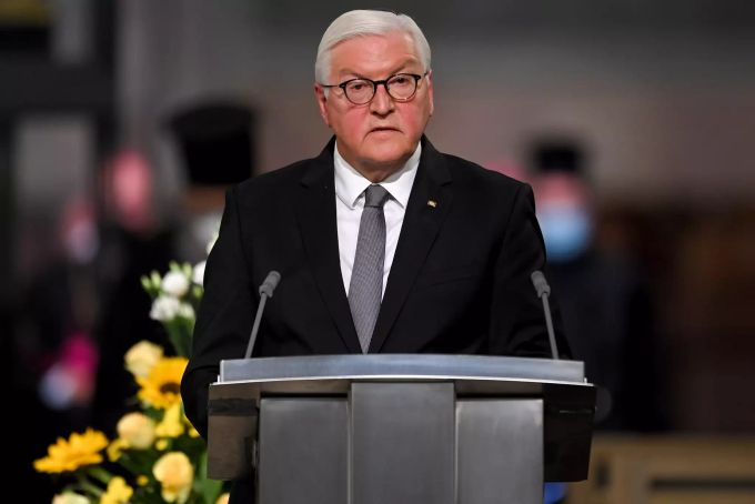 Frank-Walter Steinmeier sprach am Jubiläum von Makkabi Deutschland per Video-Chat zum Publikum. Makkabi Deutschland