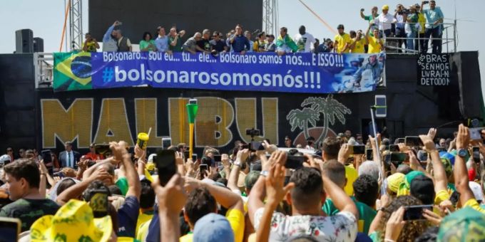 Kundgebung von Bolsonaro-Unterstützern in Brasilia