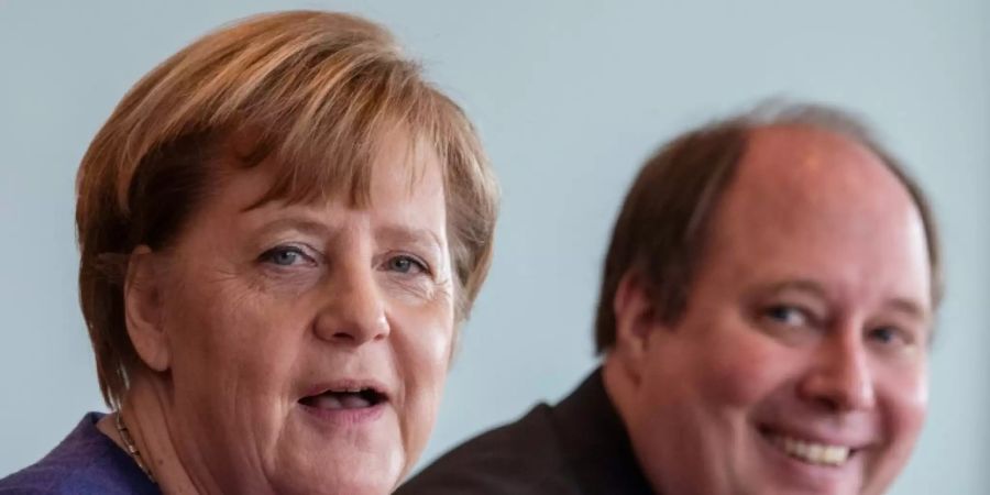 Helge Braun mit Kanzlerin Angela Merkel