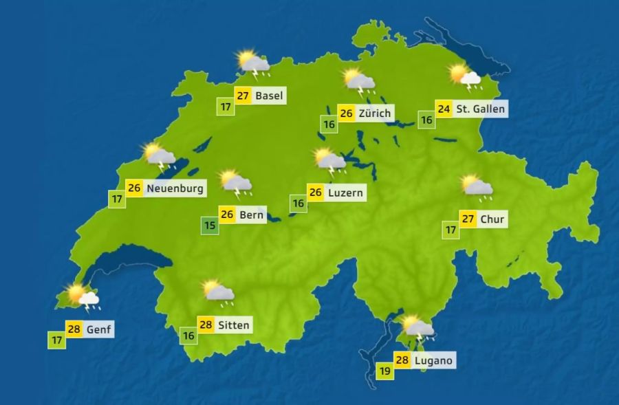 Wetter Gewitter Schweiz