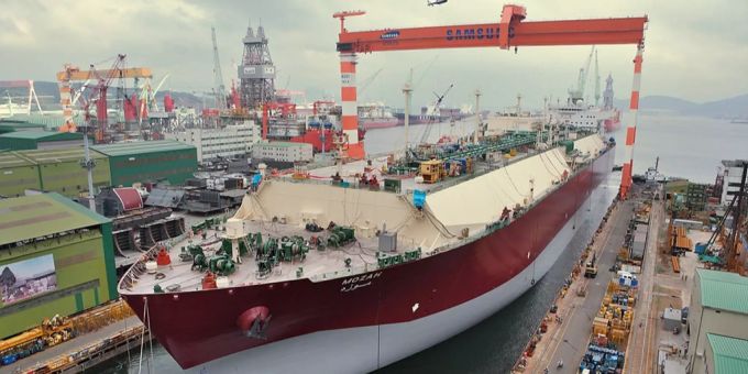 Das weltweit grösste Transportschiff für Flüssigerdgas wurde von Samsung gebaut. Samsung