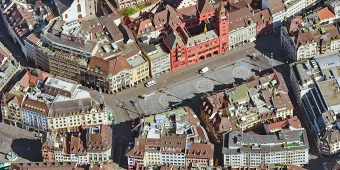 Innenstadt, 2020, Schrägluftbild