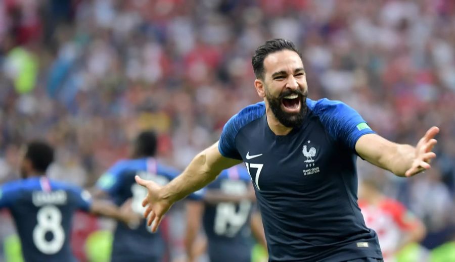 Adil Rami wurde 2018 Weltmeister mit Frankreich.