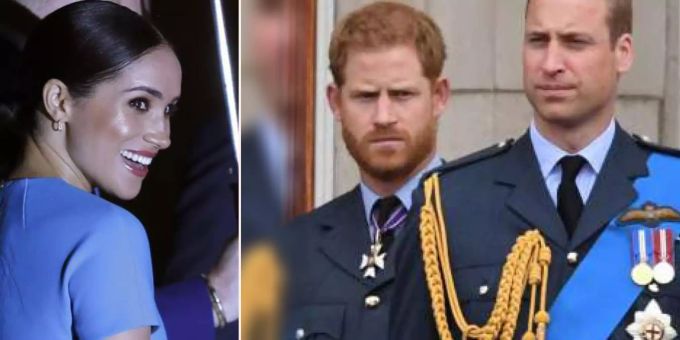Prinz William, Prinz Harry und Meghan Markle. William Harry Meghan