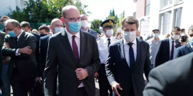 Besuch von Regierungschef Castex in Nizza. jean castex