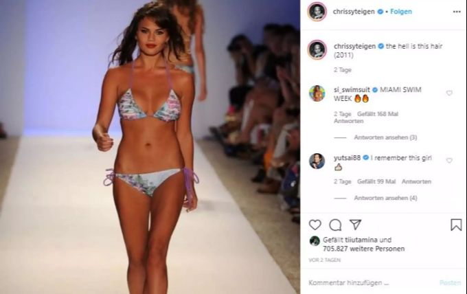 Chrissy Teigen hat die Nase voll von grossen Brüsten. chrissy