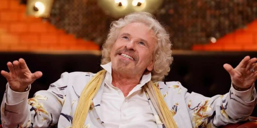 Thomas Gottschalk in der TV-Show "Happy Birthday, Thomas Gottschalk! - Live aus Berlin". Foto: Manfred H. Vogel/ZDF/dpa