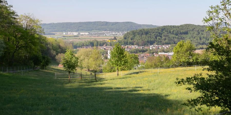 Die Gemeinde Birmenstorf (AG) im Bezirk Baden.