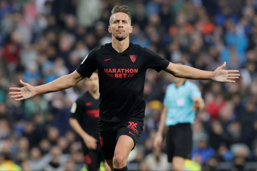 Luuk De Jong wechselte 2019 zum FC Sevilla. Der Holländer spielte in seiner Karriere auch bei Borussia Mönchengladbach.