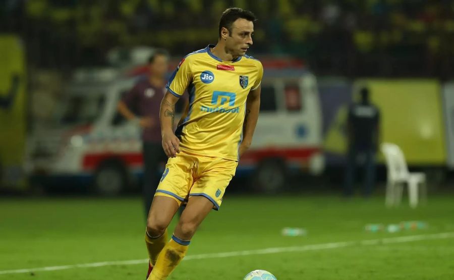 Die letzte Karrierestation ist Indien: Zwischen 2017 und 2018 kickt Berbatov für die Kerala Blasters.